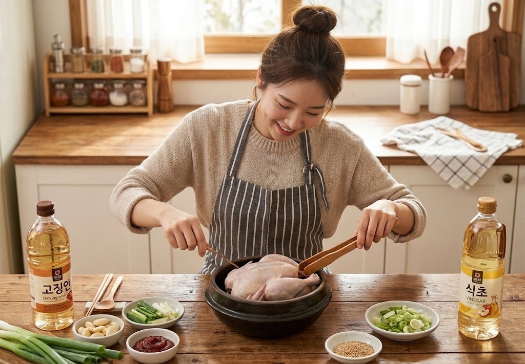 생닭 누린내 제거